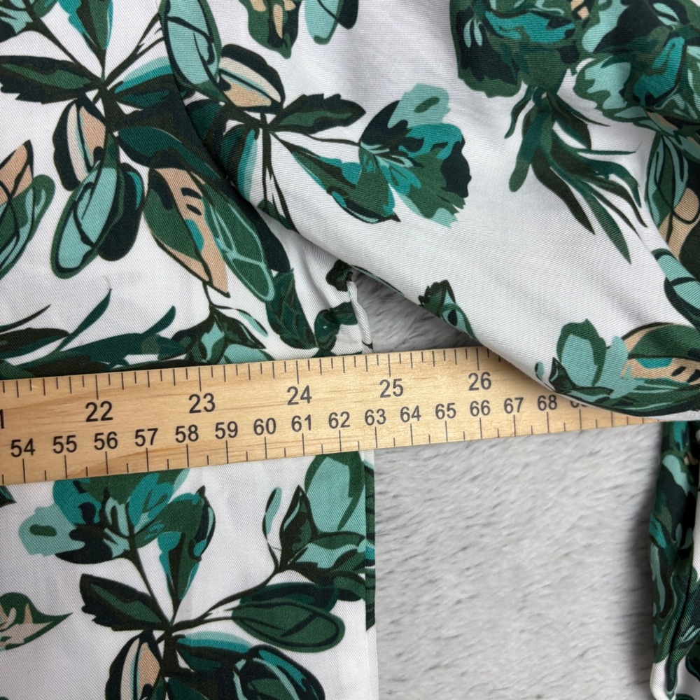 NEW Barbour Yarrow Top Floral Blouse Button Down Puff Balloon Sleeve Womens Sz 6 - Picture 6 of 14